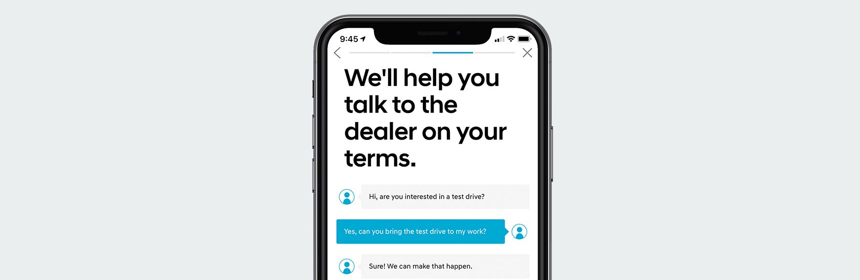 Talk to the dealer on better terms. Yours.
