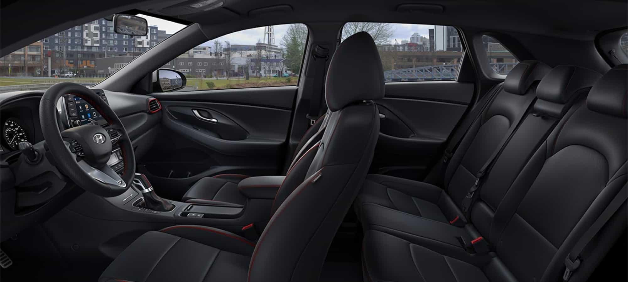 Black with Red Leather