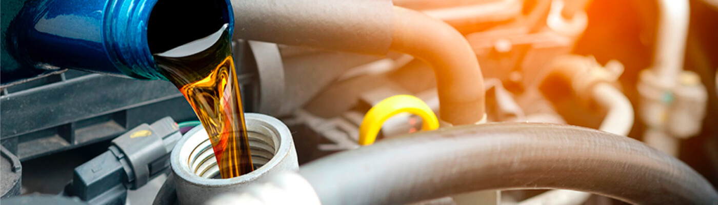 oil change on a car